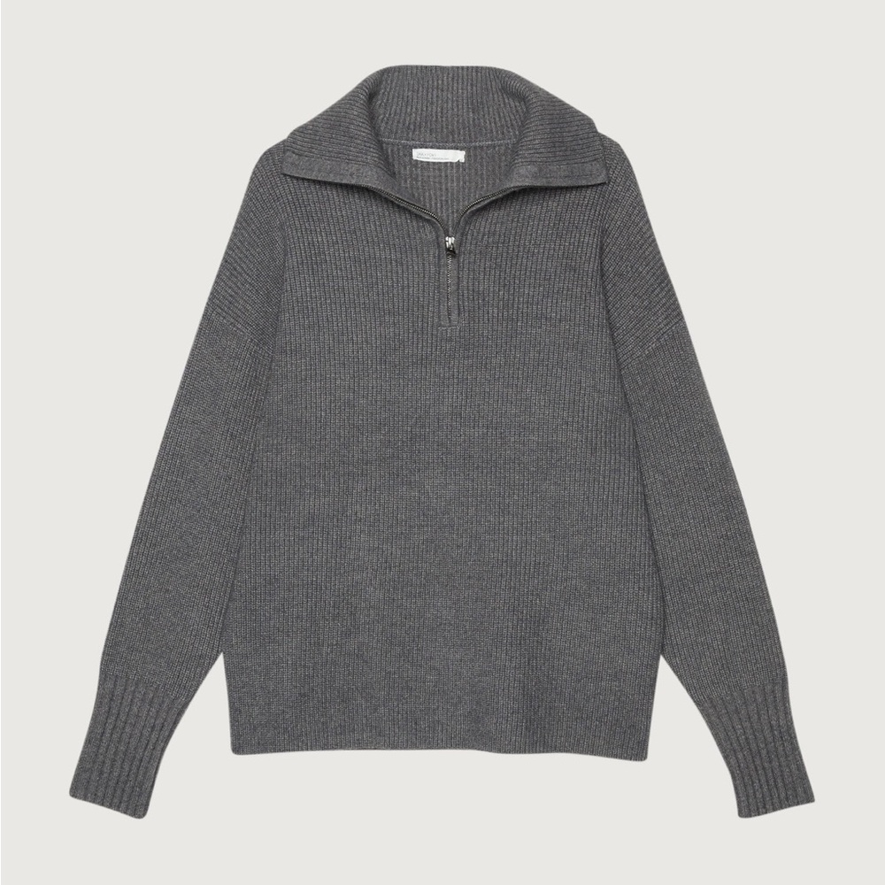 OAK + FORT Half Zip Sweater